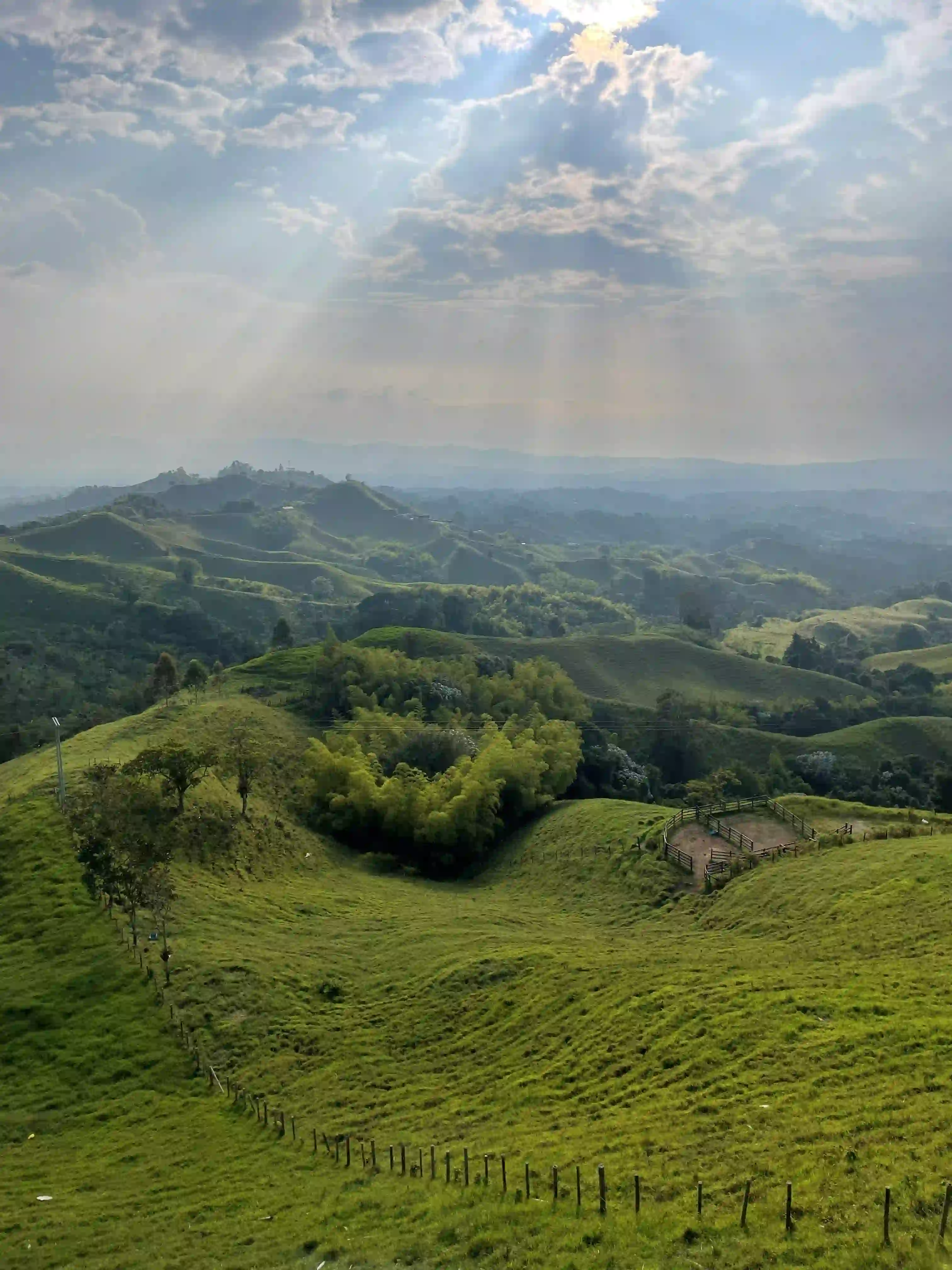 Vista panorámica desde el Mirador del Quindío en Filandia
